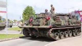 Panzer auf der Autobahn: Bundesheer auf dem Weg zur Herbstmesse