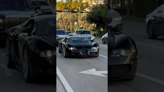 $1.5 Million Bugatti Veyron driving on the streets of Miami!