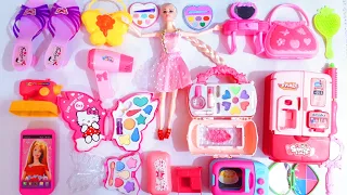 3 Minutes Satisfying With Unboxing Sanrio Modern Barbie Doll MAKEUP SET |ASMR