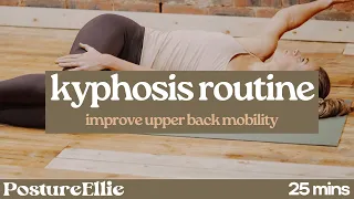 20 mins Posture Routine for Kyphosis (Rounded Upper Spine)