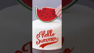 Watermelon Cake Decorating For Summer