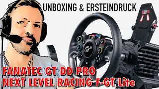 Unboxing und Ersteindruck | FANATEC GT DD Pro & NEXT LEVEL Racing F-GT Liite | CSL DD | Gameplay