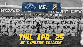 Cypress Chargers Baseball vs Riverside City College (Apr. 25, 2024)