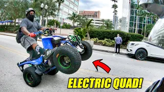 HE BUILT A ELECTRIC QUAD AND IT SHREDS!