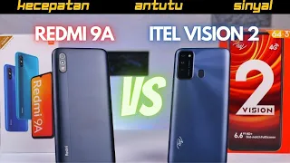 DUEL Itel Vision 2 vs Redmi 9A Indonesia, ADU Smartphone TERJANGKAU! || GADGET VERSUS #77