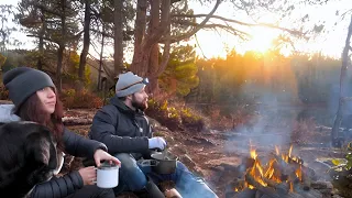 Getting Stuck in the Backcountry | Winter Canoe Trip in the Canadian Wilderness