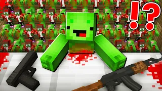 Why ZOMBIE Mikey and JJ ATTACKED Mikey and JJ in ZOMBIE APOCALYPSE ? - Minecraft (Maizen)