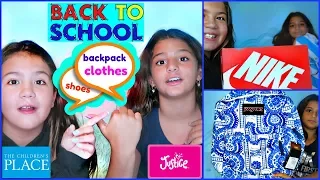 BACK TO SCHOOL CLOTHES/SHOES/BACKPACK  HAUL "JUSTICE/CHILDREN&PLACE" WITH KEILLY "ALISSON"