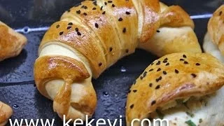 Turkish Pogaca Recipe (Feta Cheese Filled) / 6 different shapes