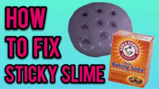 HOW TO FIX STICKY SLIME! NO BORAX, DETERGENT OR LIQUID STARCH! DIY