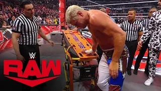 Cody Rhodes hobbles up the ramp after ferocious beatdown by Lesnar: Raw Exclusive, April 3, 2023