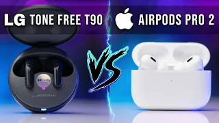 LG Tone Free T90 VS Airpods Pro 2 - Who Wins??