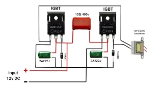 220v AC powerful inverter 12v DC to 220v AC inverter #inverter #electric