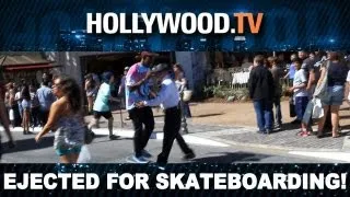 Tyler the Creator Thrown Out of The Grove For Skateboarding! - Hollywood.TV