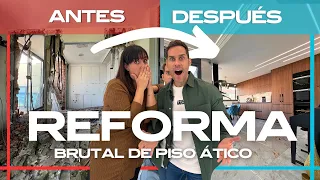 REFORMA INTEGRAL de un PISO ÁTICO de 100m2 el ANTES y DESPUÉS