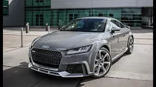 IT'S HERE! The 400hp 2018 AUDI TT-RS  (5cyl,Turbo) - DRAGSTRIP MONSTER - Nardo Gray, Sports exhaust