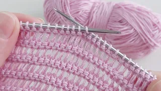 Yazlık örgülerinizde kullana biliceğiniz iki şiş örgü model anlatımı ✅crochet knitting