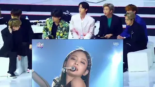 BTS REACTION TO BLACKPINK SOLO + DDU-DU DDU-DU ( SBS AYODAEJUN )