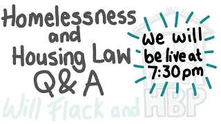 Homelessness Law Q&A Livestream