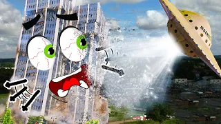 EXTREME Building Demolition by Alien | Building And Tower Collapse | Doodles Life
