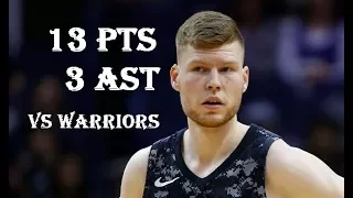 Davis Bertans 13 pts 3 ast FULL HIGHLIGHTS vs Warriors March 08, 2018