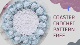 Super easy crochet coaster| Step by step for beginners |Model1 .