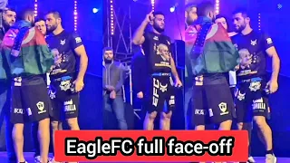 EagleFC full faceoff, Shamil Zavurov getting ready will cornered by khabib nurmagomedov