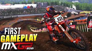 MXGP 2021 - Early First Gameplay - Reveal Showmatch