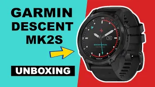 Garmin Descent Mk2S Carbon Gray DLC Unboxing (010-02403-04)