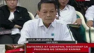 QRT:  Gutierrez at Gadapan, nagharap sa pagdinig ng senado kanina