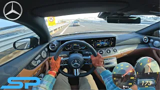 2023 MERCEDES BENZ E 300 D 4 MATIC - AUTOBAHN POV Test Drive I 4K