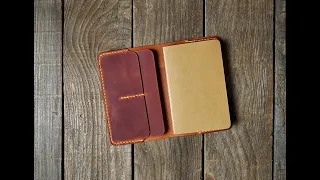 Making a Field Notes sized leather cover (FREE PATTERN)