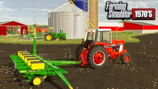 1970'S AMERICAN FARMING- CORN PLANTING & SPRING TILLAGE! (70'S ROLEPLAY) | FARMING SIMULATOR