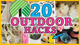 Everyone will RUN to the DOLLAR STORE after seeing these 20 HACKS! PATIO & OUTDOOR DIYs!