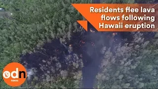 Residents flee lava flows following Hawaii eruption