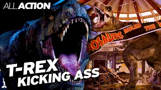 T-Rex Kicking Ass (Jurassic Park Compilation) | All Action