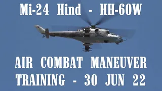 AIR COMBAT MANEUVER TRAINING WITH THE MI-24 and HH-60 HELICOPTERS