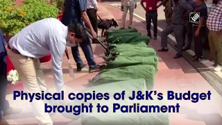 Physical copies of J&K’s Budget brought to Parliament