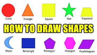 Learn how to Draw Shapes with Names | Easy Drawing | Education drawing for Beginners