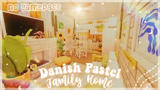 No Gamepass Danish Pastel One Story Family Roleplay Home - Speedbuild and Tour - iTapixca Builds