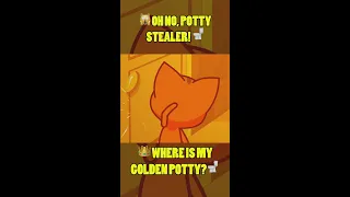 🙀 OH NO! 👑GOLDEN POTTY STEALER🚽💩Potty Stories 😻Paws&Play #shorts #forkids