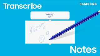 Turn handwritten notes to text | Samsung US