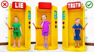 Vania Mania Kids Play Little Detectives | Truth or Lie Fun Story