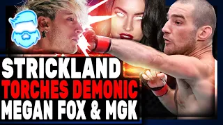 Sean Strickland DESTROYS WOKE Megan Fox Uses South Park Meme To Clown Boyfriend MGK