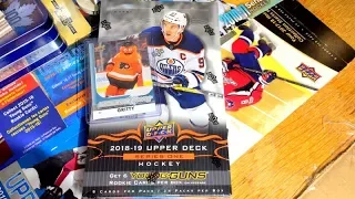 18/19 Upper Deck Series 1 Hockey Hobby Box Break