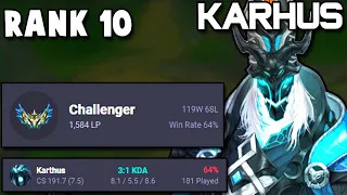 The Best Karthus in the World just hit Rank 10 Challenger with less than 200 games