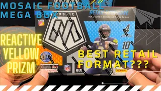 Mosaic Football Mega Box First Look Yellow Reactive RC QB hit 🔥