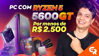 🟢PC GAMER COM RYZEN 5 5600GT | Configuração necessária, peças e preços