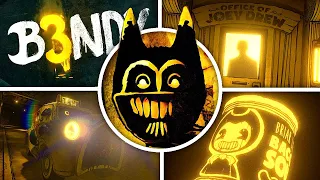 Bendy: Secrets of the Machine - ALL Secrets & Endings (Bright Mode Showcase)