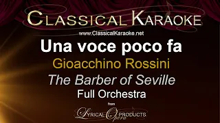 Una voce poco fa, The Barber of Seville, Full Orchestral karaoke